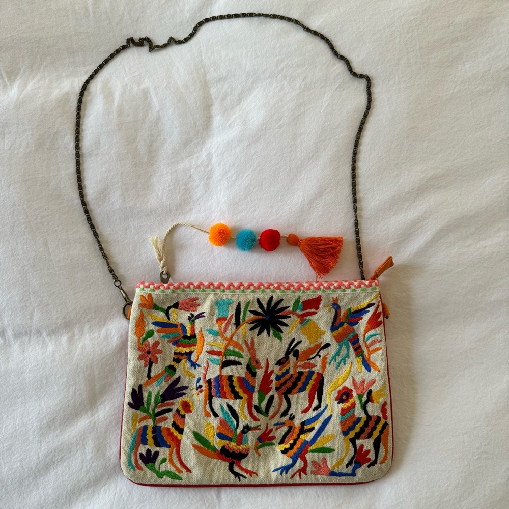 Steve Madden Embroidered Clutch/Crossbody
